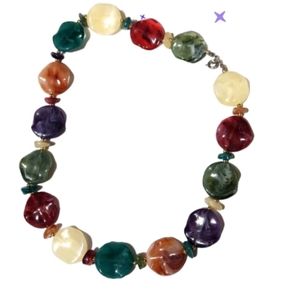 Plastic colorful necklace vintage bundle for discount